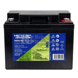 Bater�a Heycar HG12-50 | 12 Voltios 50 Amperios Ciclo Profundo